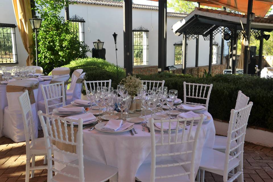 Detalle mesa novios