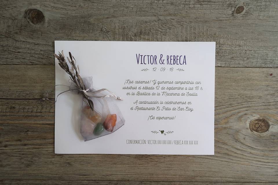 Invitaciones con regalo