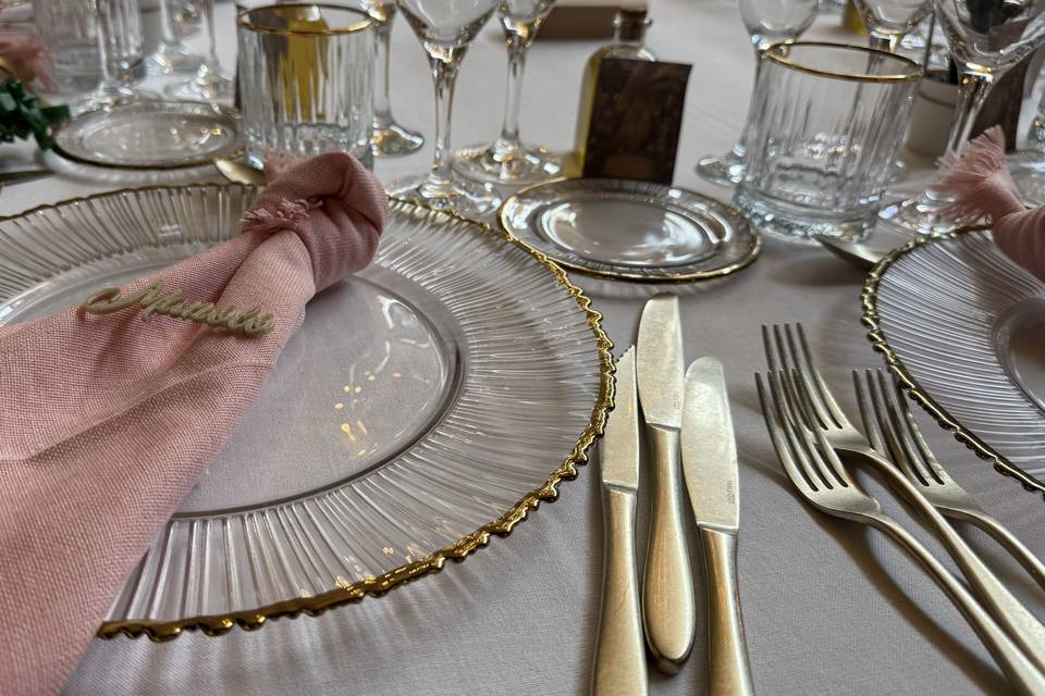 Salón Nazarí decoración mesas