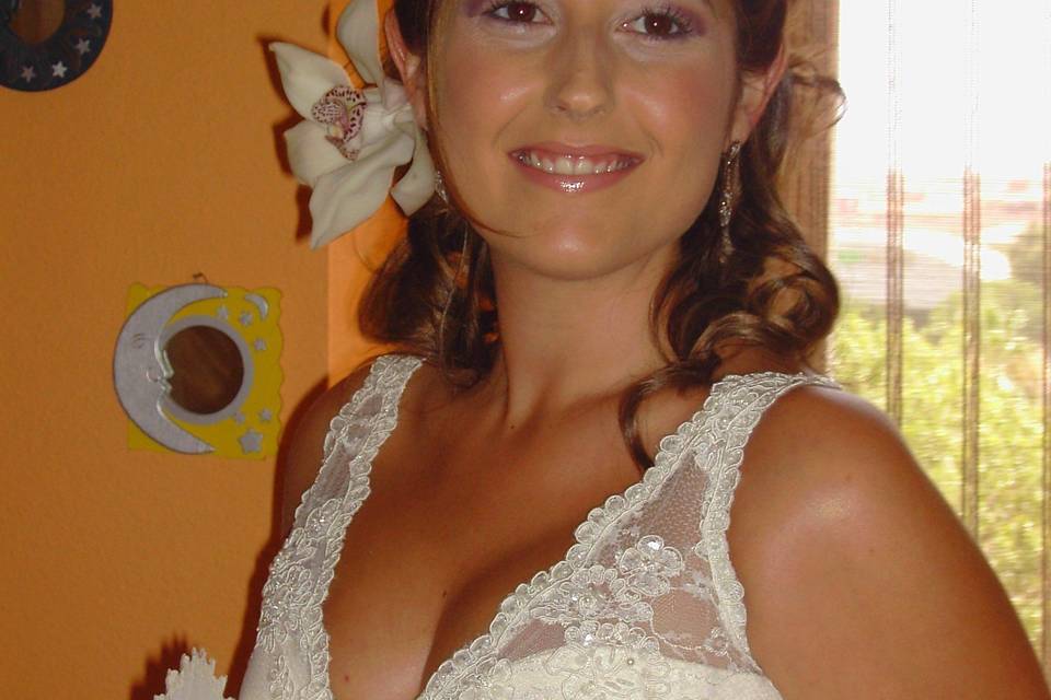 Maquillaje y recogido de novia