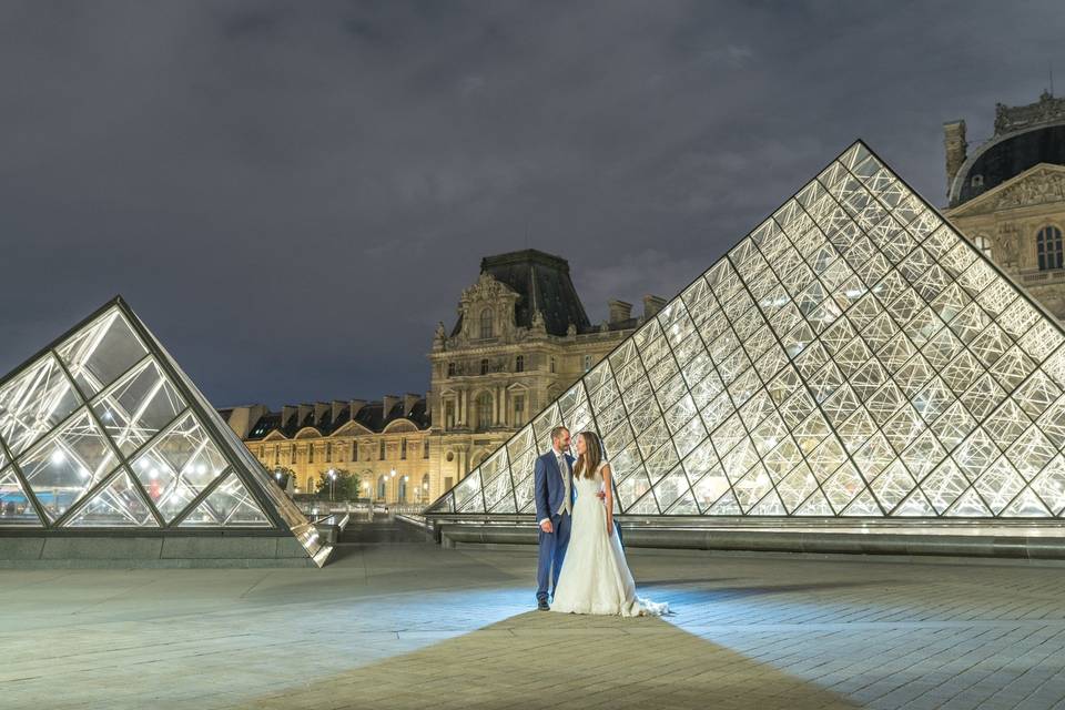 Salomé y Javier Louvre (París)