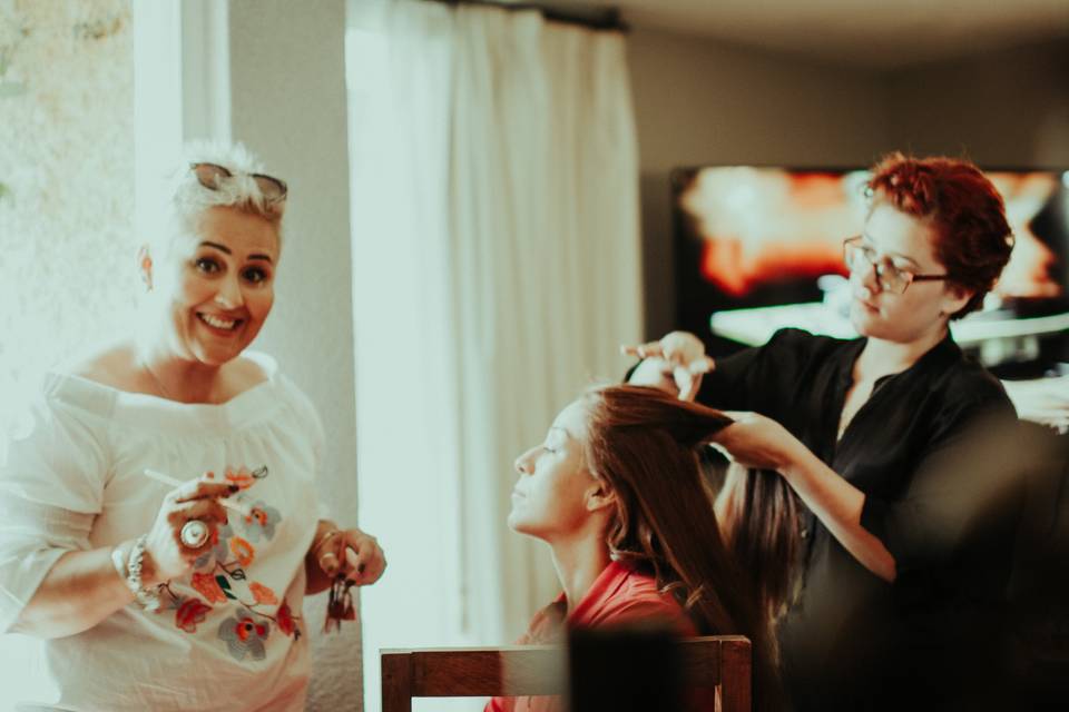 Bride's  make up