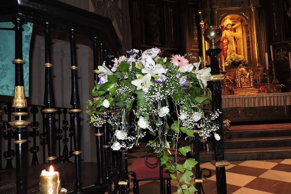 Decoración floral interior