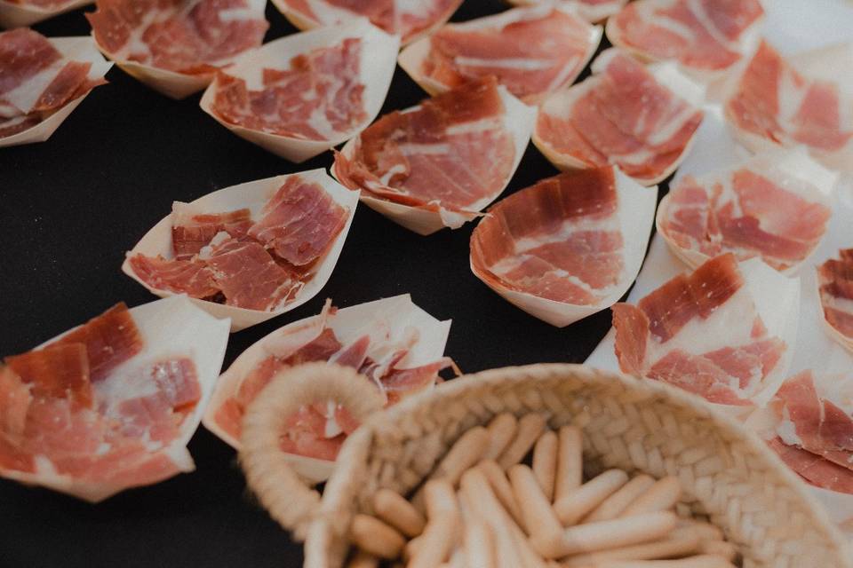 Mesa de jamón ibérico