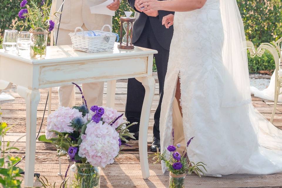 La ceremonia de la boda