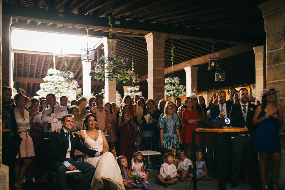 Durante una exposición de foto