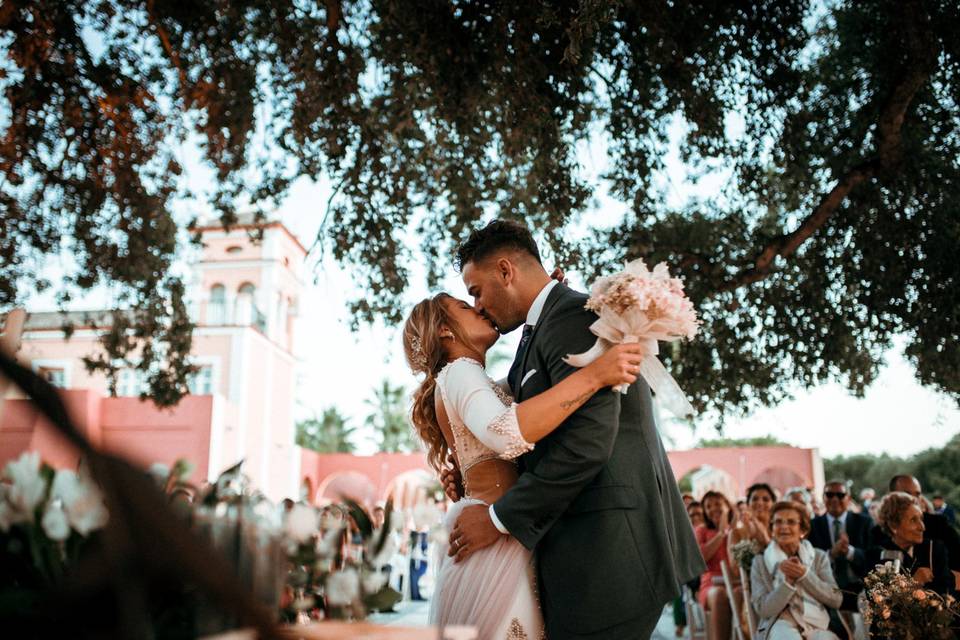 Beso de bodas