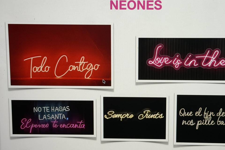 Neones de cabina dj