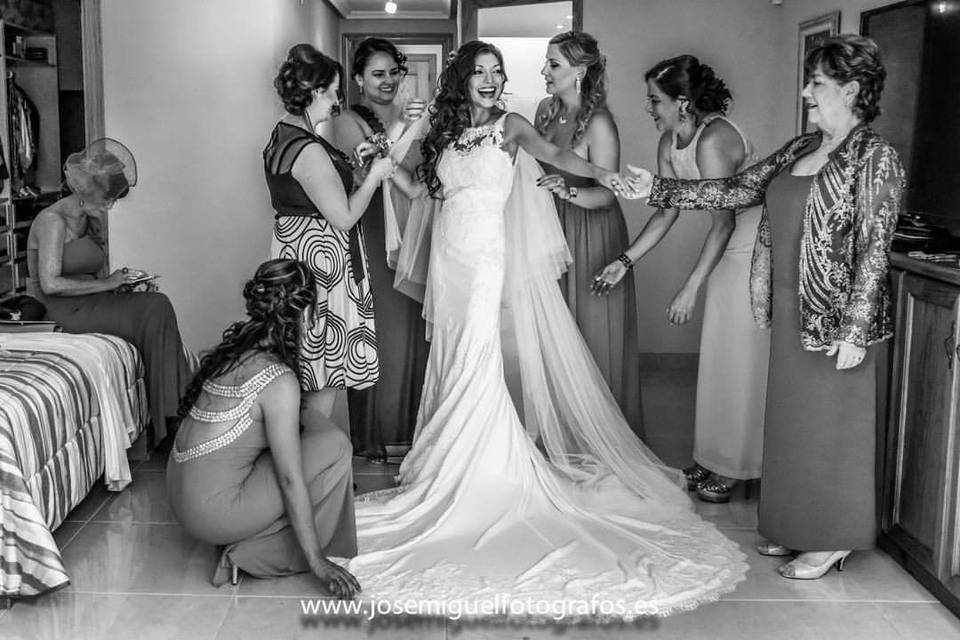 Novias y damas de honor