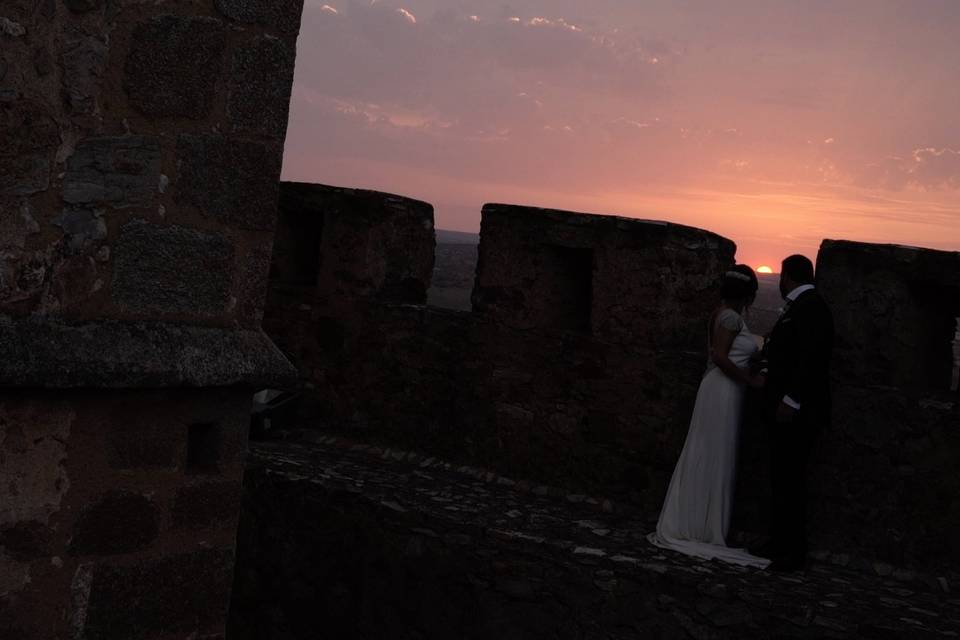 Atardecer en el castillo