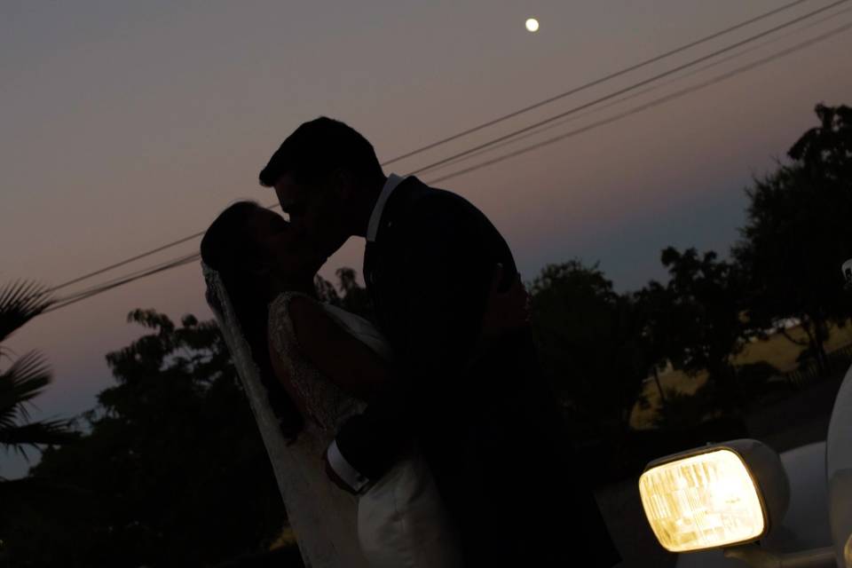 Beso en el puente