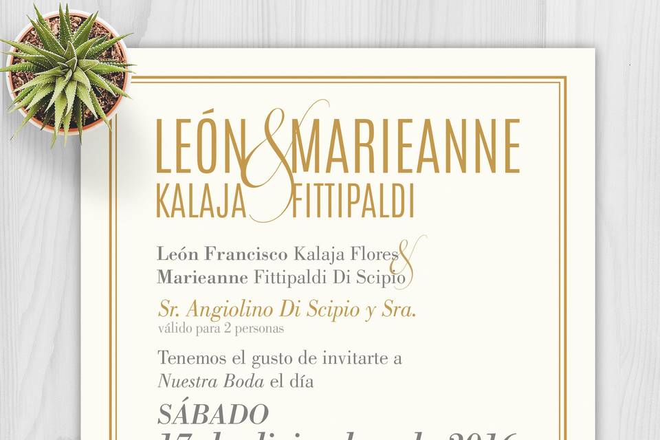 Invitación de boda digital