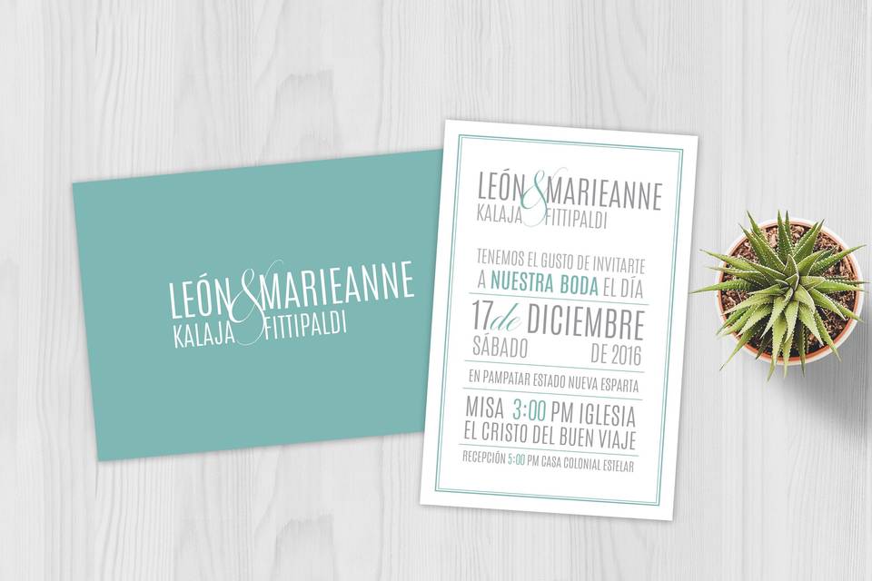 Invitación de boda