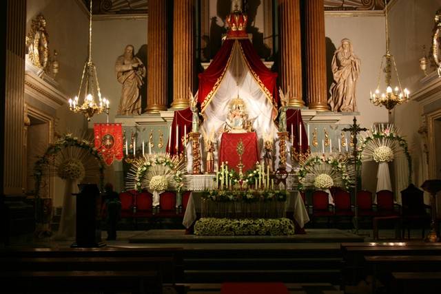 Decoración iglesia en callosa d'en sarrià