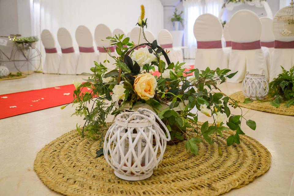 Detalles ceremonia en interior