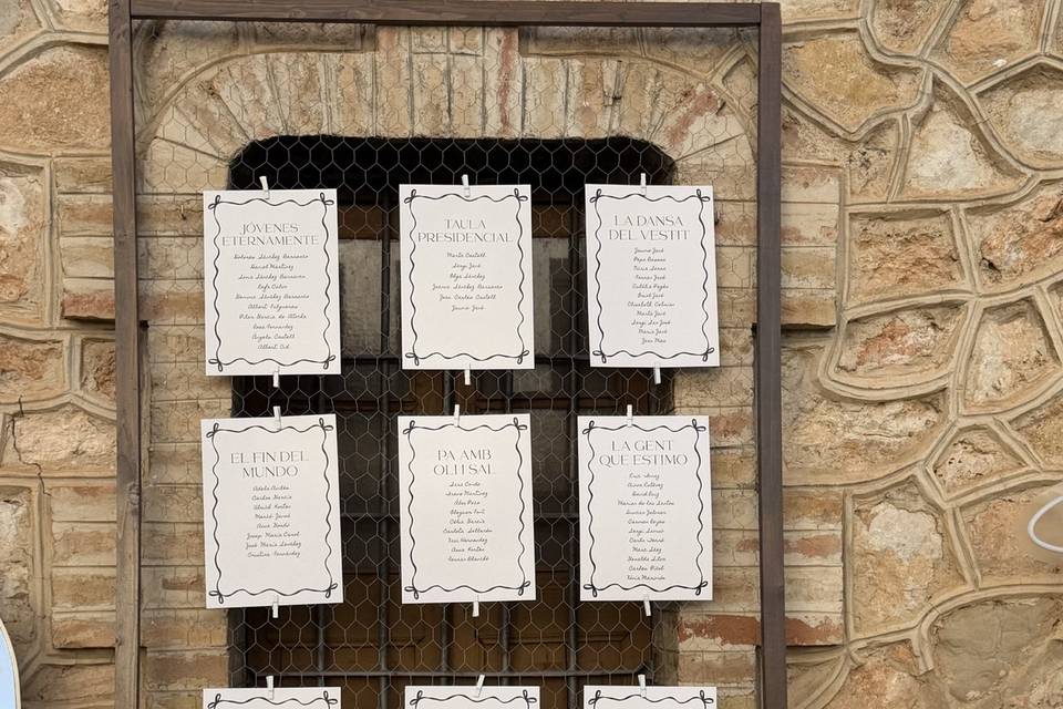 Diseño de seating plan