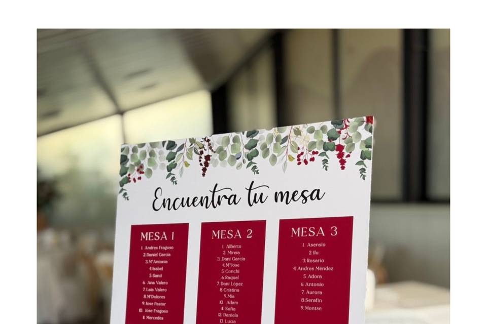 Letrero seating plan