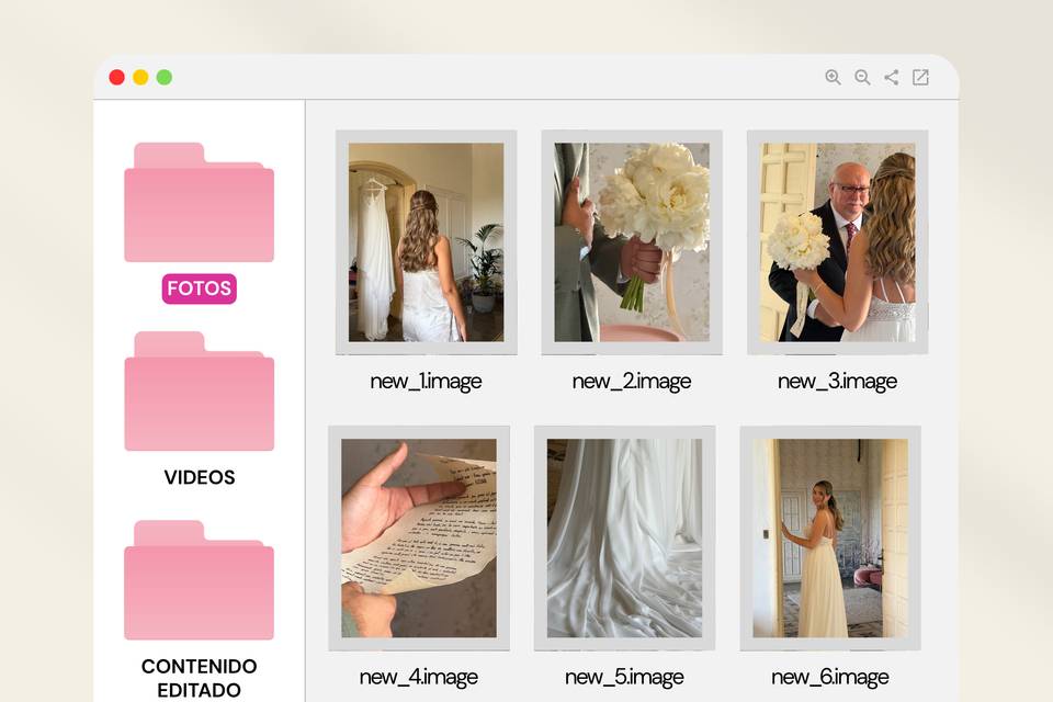 Galería digital privada con to
