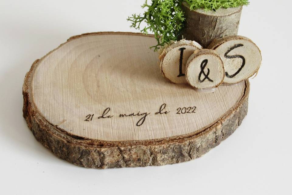 Base de madera personalizada