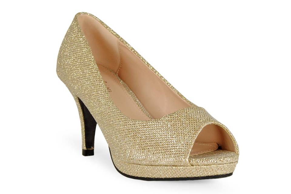 Peep toe fiesta gold 72252