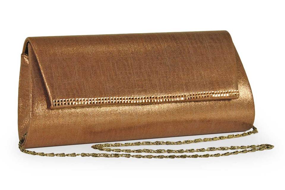 Cartera fiesta bronce 72722