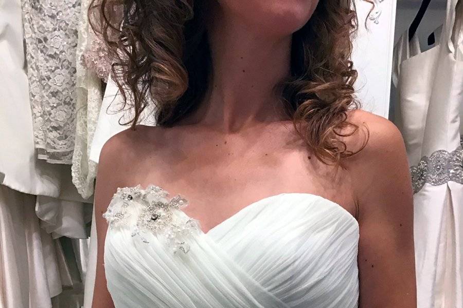 Vestido de novia de palabra de honor