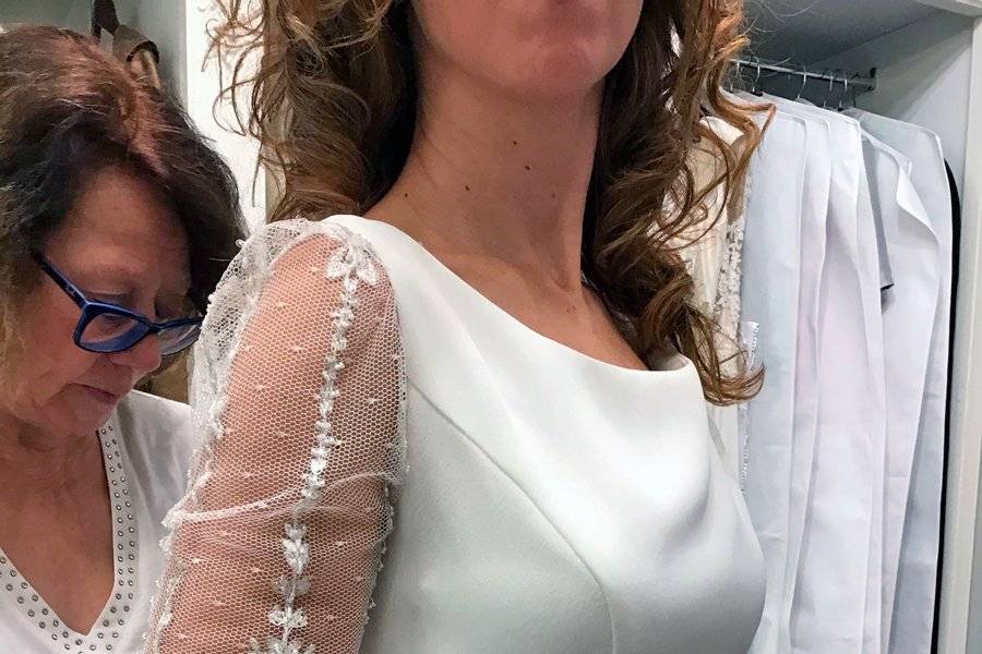 Vestido de novia de palabra de honor
