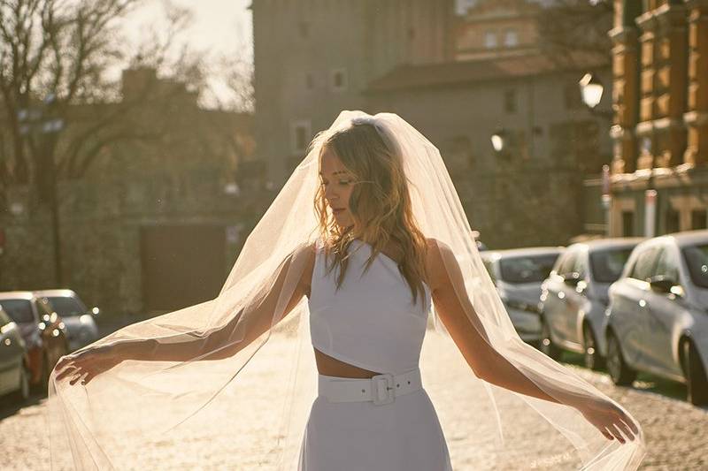 Vestido largo novia boda