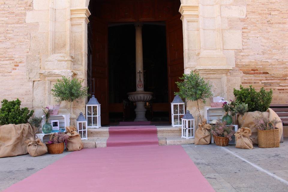 Decoración silvestre para la iglesia