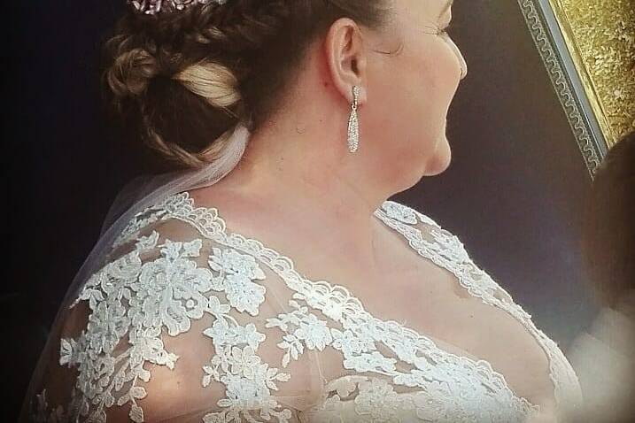 Peinado y maquillaje de novia