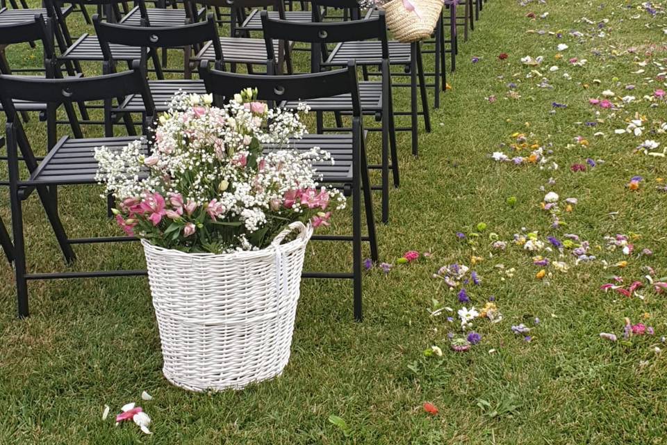 Flores para la ceremonia