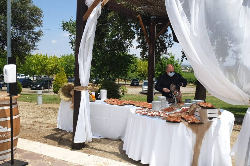 Entrada espectacular de la novia