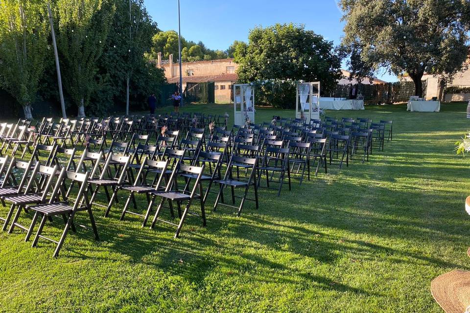 Ceremonia en el jardín