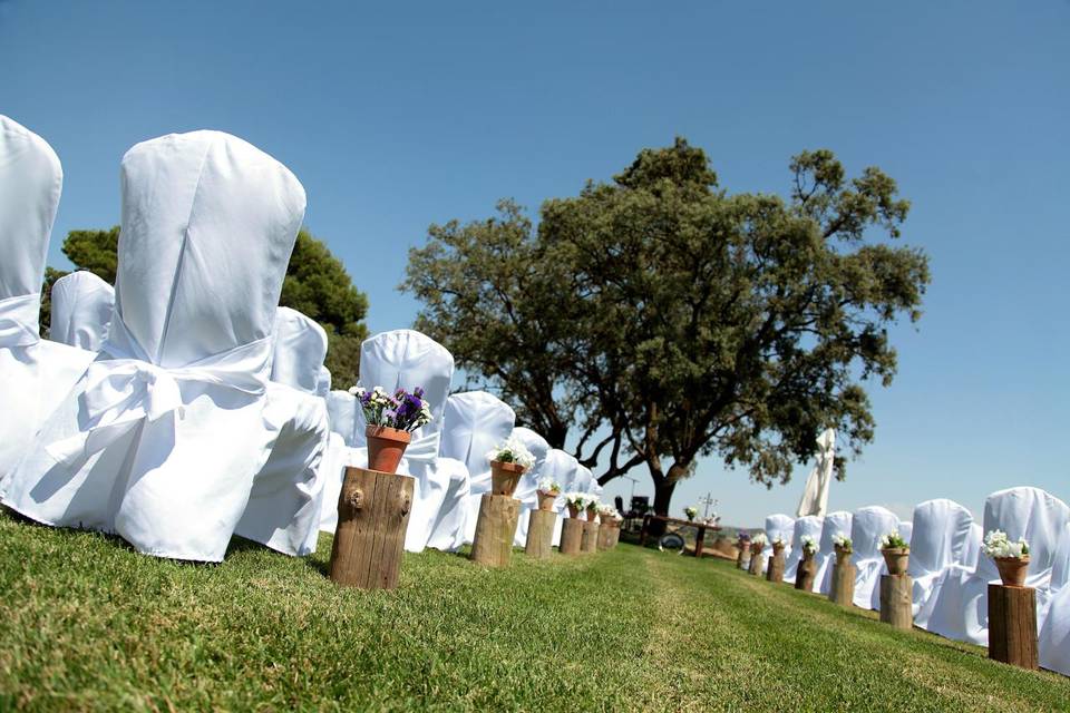 Un descanso de los novios