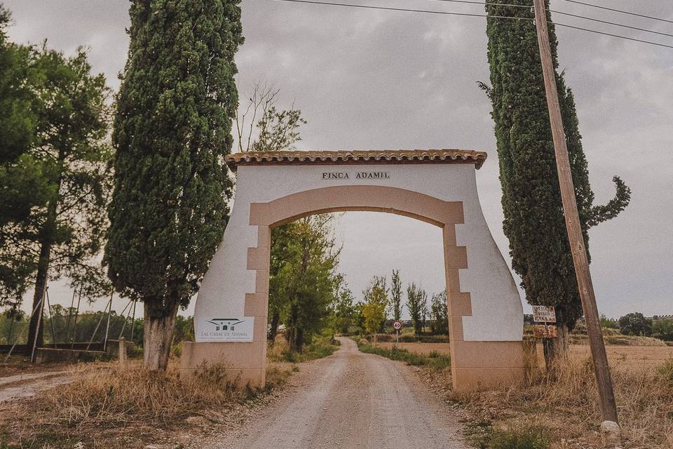 Entrada a la finca