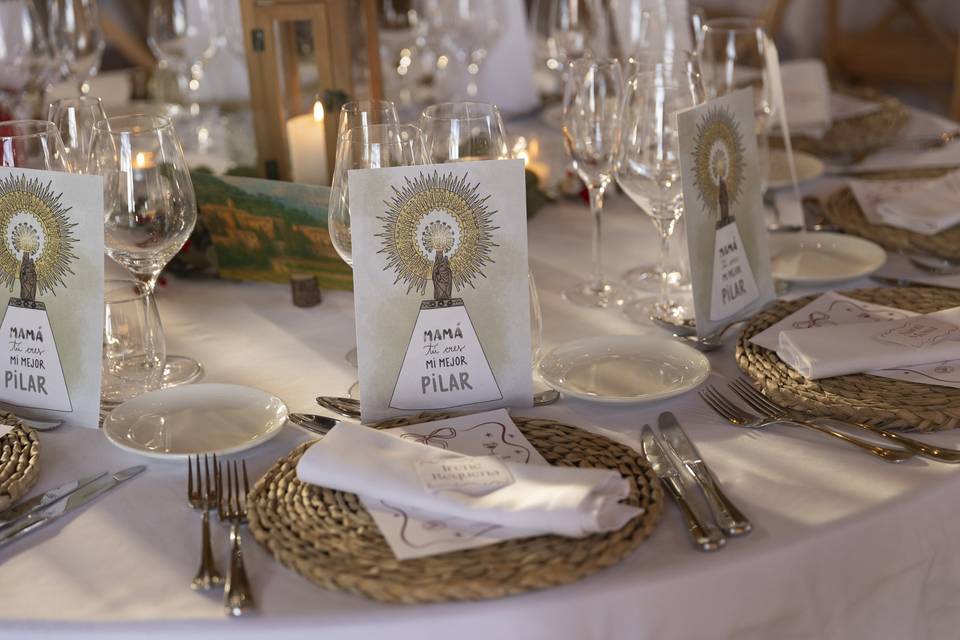 Detalles en mesa