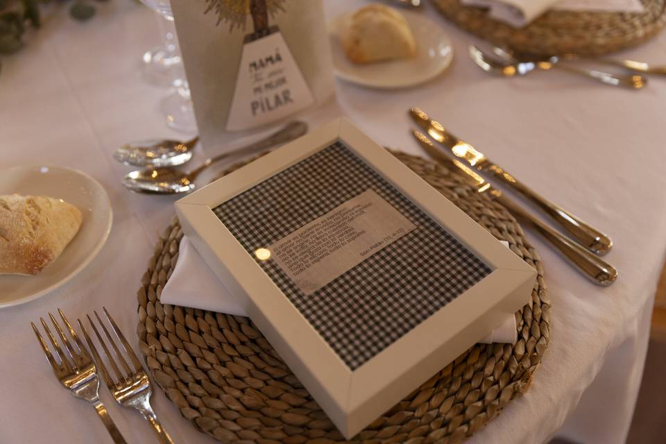 Detalles en mesa