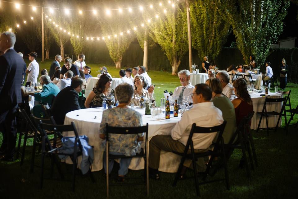 Aperitivo en los jardines