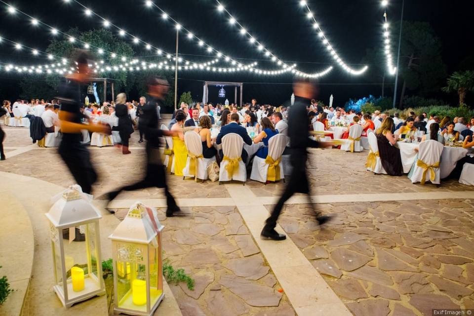 Banquete en la terraza