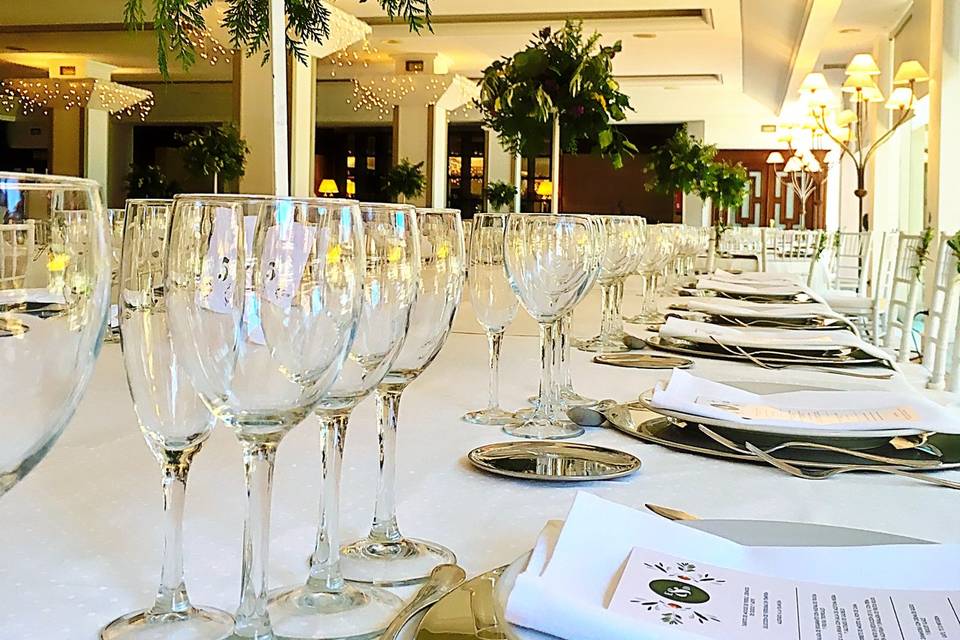 Detalle de mesa de boda