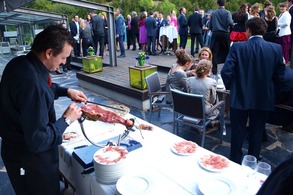 Boda - Corte de jamón de Teruel