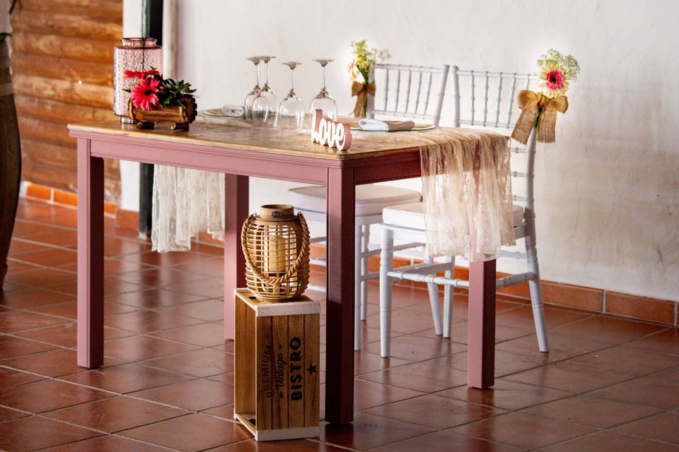 Mesa de los novios