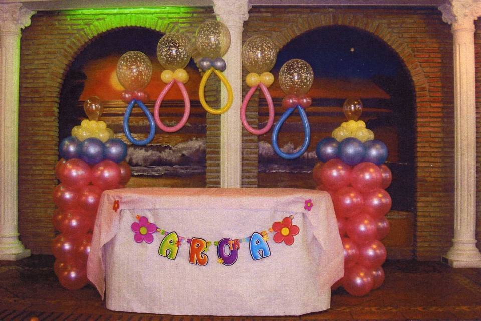 Decoración con globos