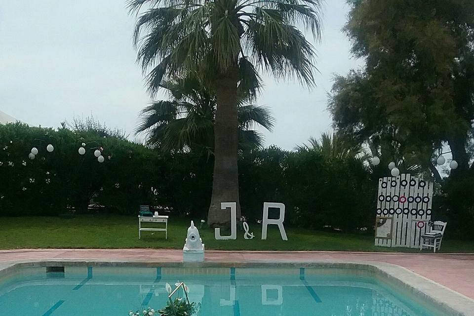 Decoración de piscina