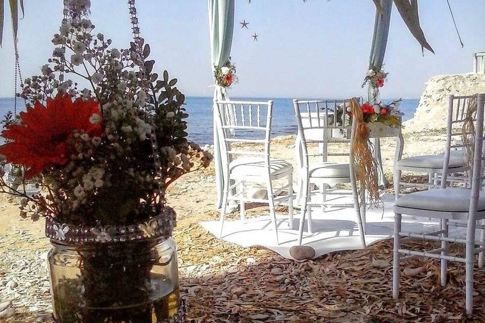 Celebración en la playa