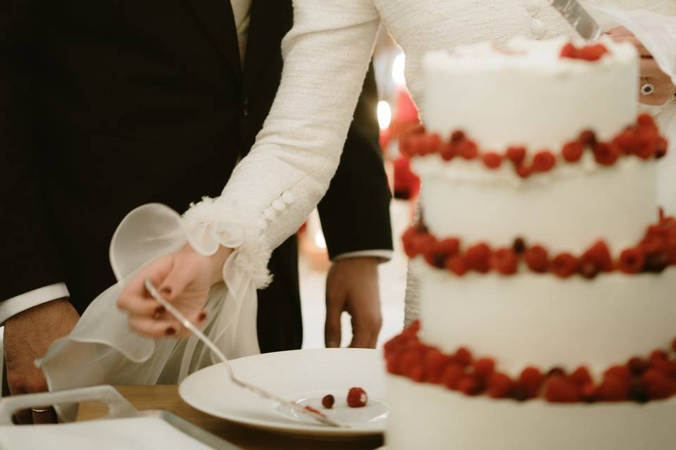 Detalles corte tarta