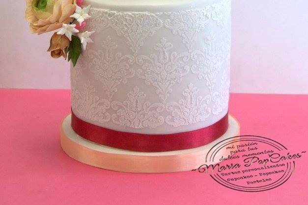 Tarta de boda floral