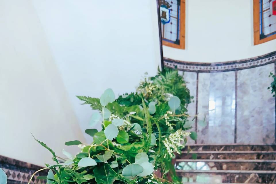 Decoración guirnalda boda