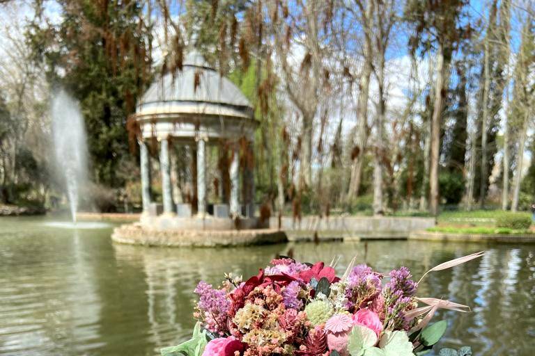 Ramo de flores preservadas