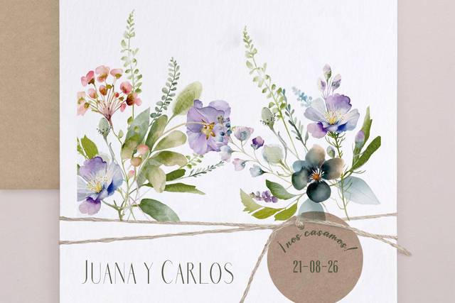 FLORAL + ETIQUETA